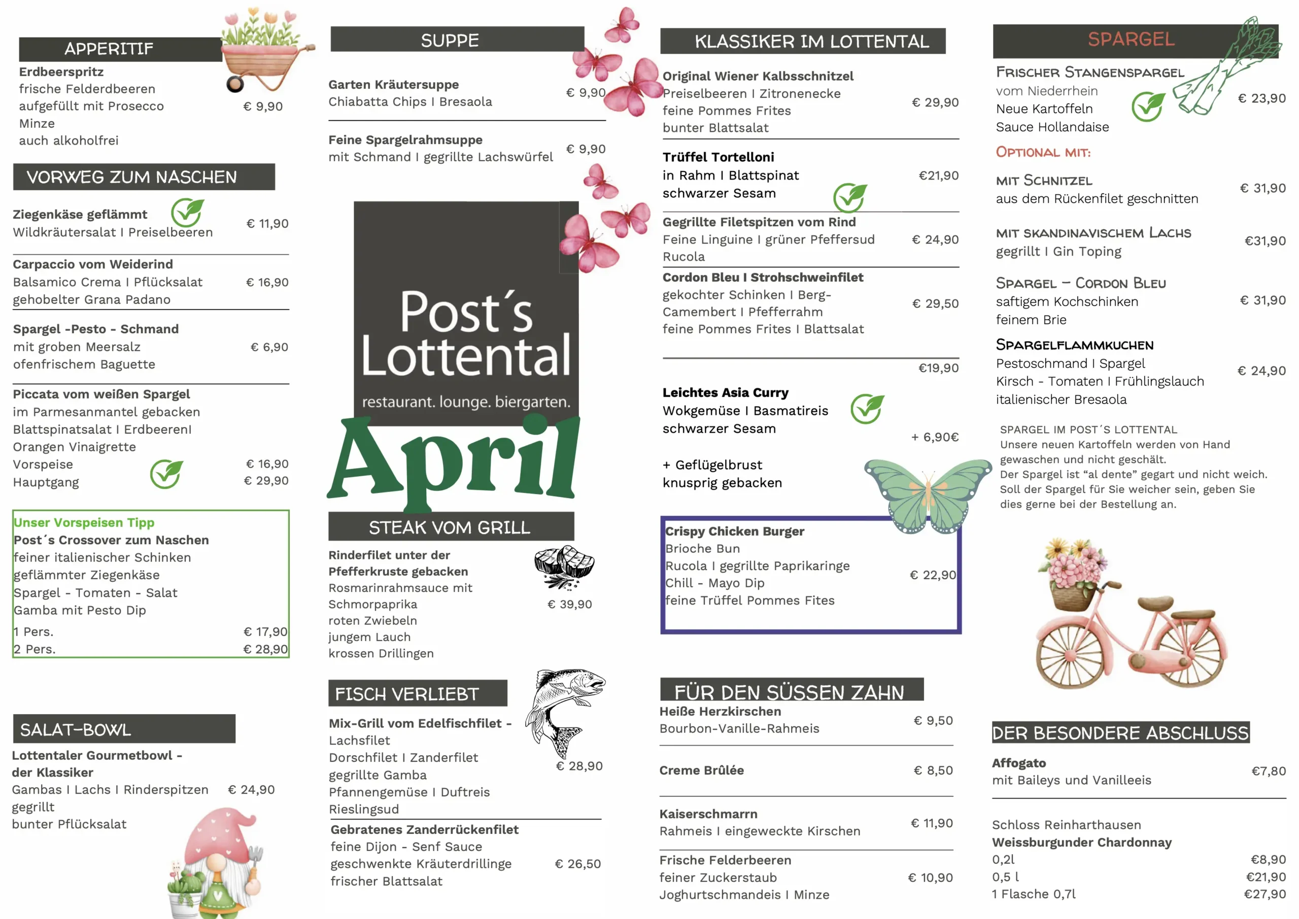 Speisenkarte April 2026 Posts Lottental Speisenkarte April 2026